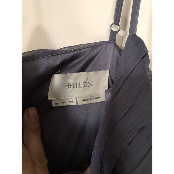 Anthropologie BHLDN Eva Dress Gray Wedding Bridesmaid Size Large - Picture 6 of 7